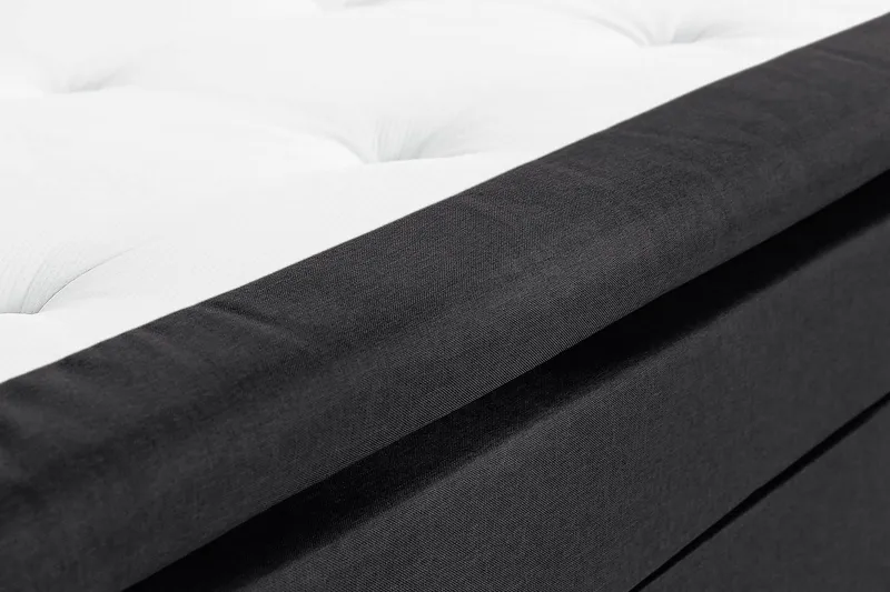 Scarlett Kontinentalseng 90x200 Memorymadras - Sort - Møbler - Senge - Kontinentalsenge