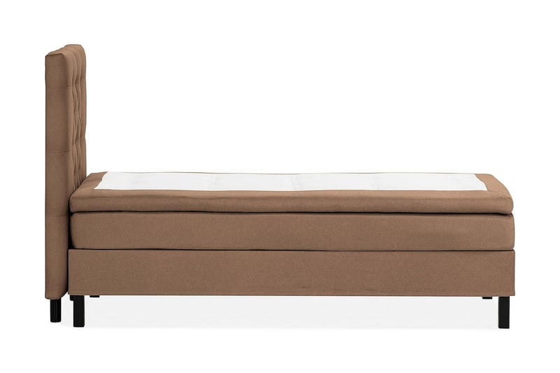 Scarlett Kontinentalseng 90x200 Skummadras - Brun - Møbler - Senge - Kontinentalsenge