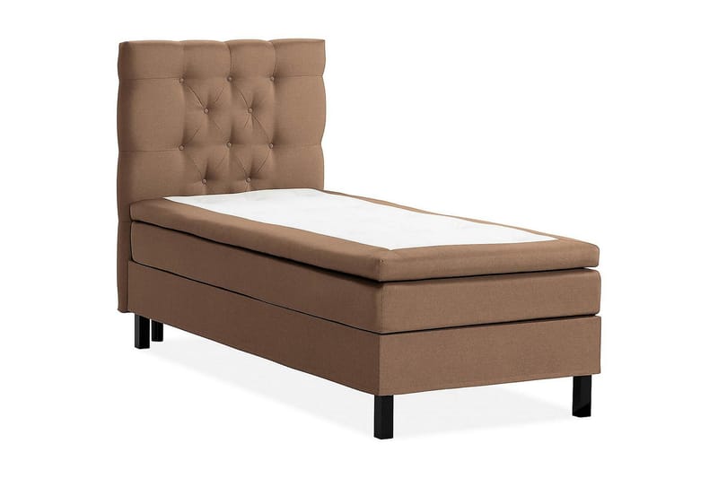 Scarlett Kontinentalseng 90x200 Skummadras - Brun - Møbler - Senge - Kontinentalsenge