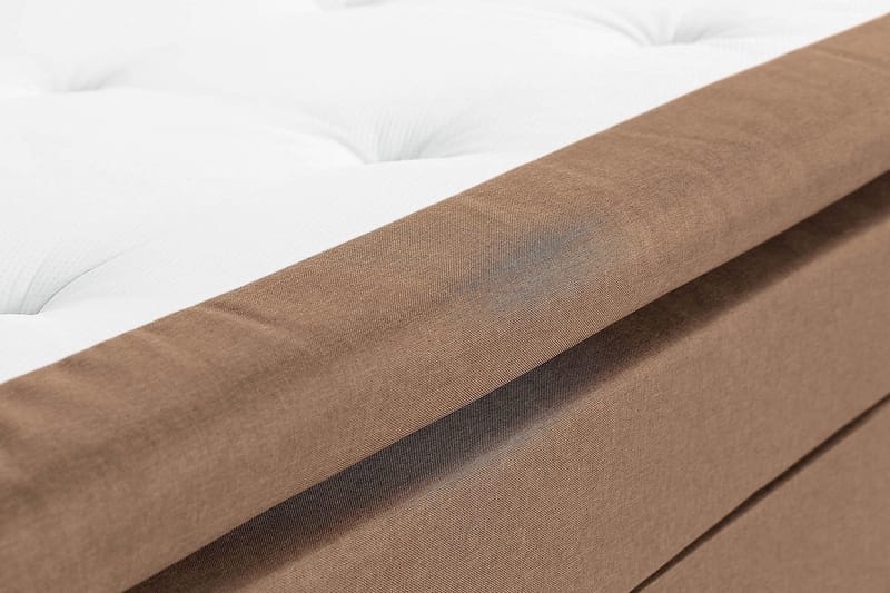 Scarlett Kontinentalseng 90x200 Skummadras - Brun - Møbler - Senge - Kontinentalsenge