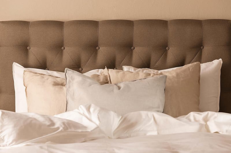 Scarlett Kontinentalseng 90x200 Skummadras - Brun - Møbler - Senge - Kontinentalsenge