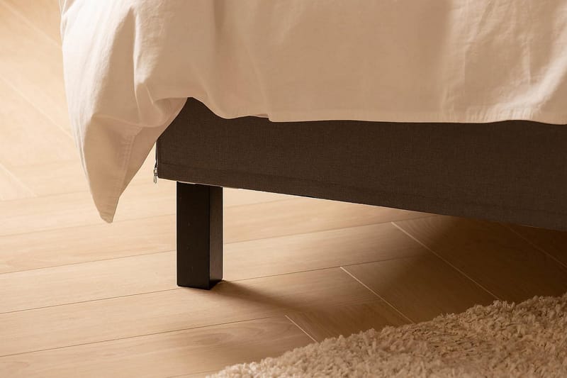 Scarlett Kontinentalseng 90x200 Skummadras - Brun - Møbler - Senge - Kontinentalsenge