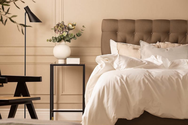 Scarlett Kontinentalseng 90x200 Skummadras - Brun - Møbler - Senge - Kontinentalsenge