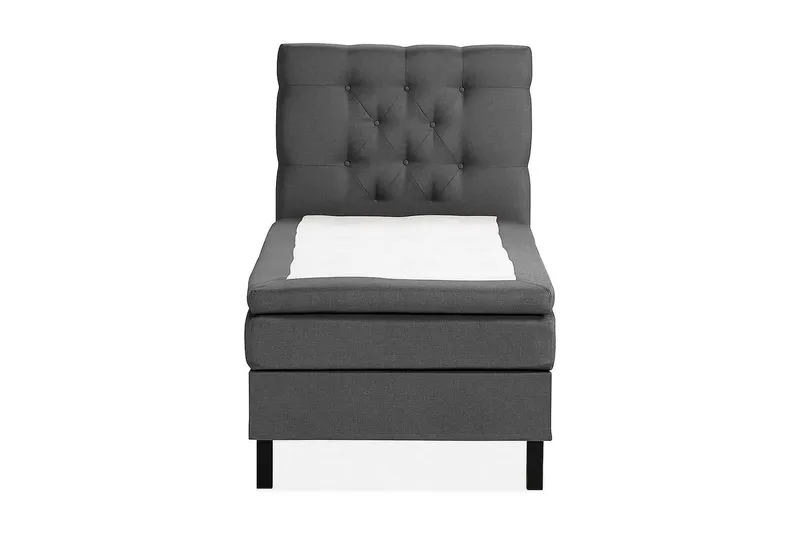 Scarlett Kontinentalseng 90x200 Skummadras - Mørkgrå - Møbler - Senge - Kontinentalsenge