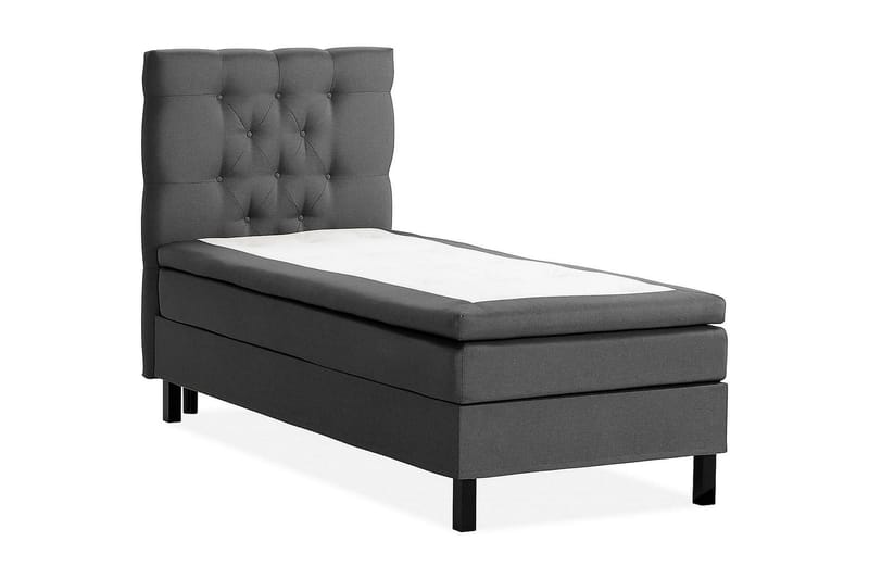 Scarlett Kontinentalseng 90x200 Skummadras - Mørkgrå - Møbler - Senge - Kontinentalsenge