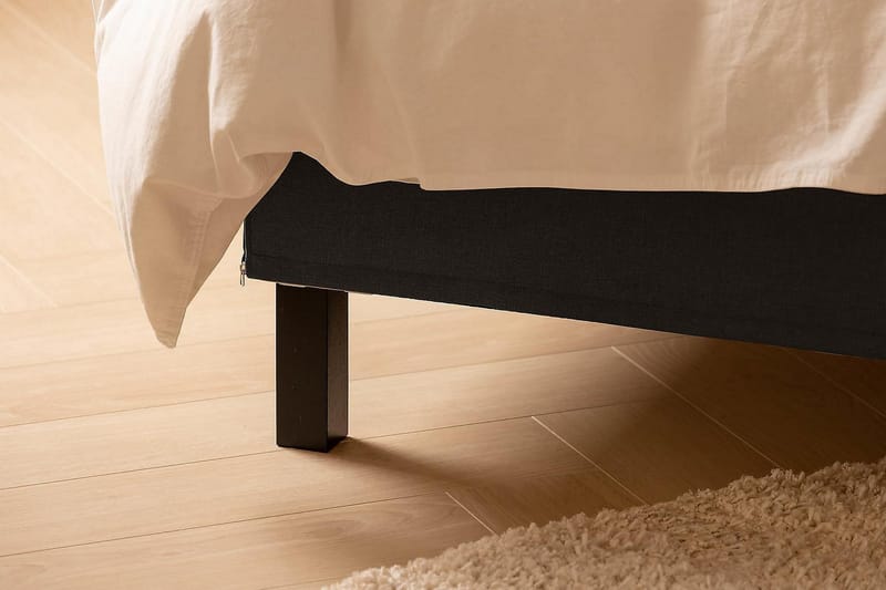 Scarlett Kontinentalseng 90x200 Skummadras - Mørkgrå - Møbler - Senge - Kontinentalsenge