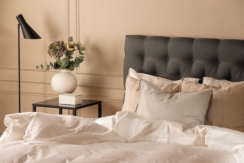 Scarlett Kontinentalseng 90x200 Skummadras - Mørkgrå - Møbler - Senge - Kontinentalsenge