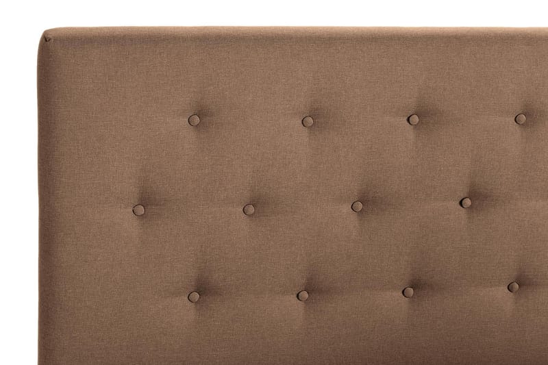 Scarlett Sengepakke 120x200 Skummadras - Knappet gavl Brun - Møbler - Senge - Komplet sengepakke
