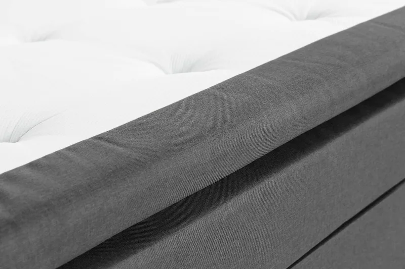 Scarlett Sengepakke 120x200 Skummadras - Knappet gavl Mørkgrå - Møbler - Senge - Kontinentalsenge