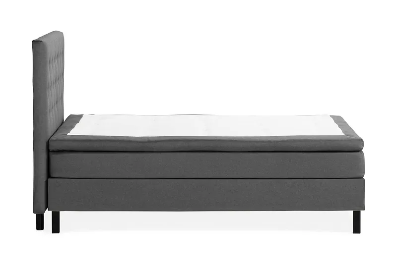 Scarlett Sengepakke 120x200 Skummadras - Knappet gavl Mørkgrå - Møbler - Senge - Kontinentalsenge