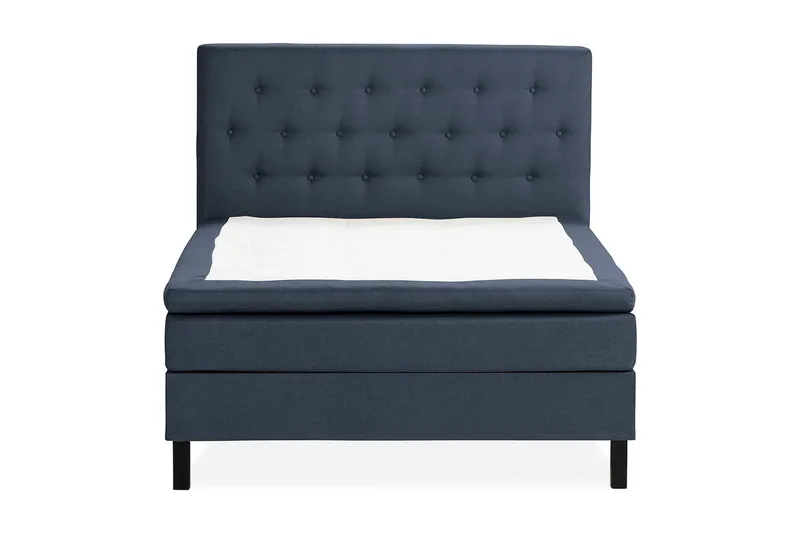 Scarlett Sengepakke 140x200 Latexmadras - Knappet gavl Blå - Møbler - Senge - Kontinentalsenge