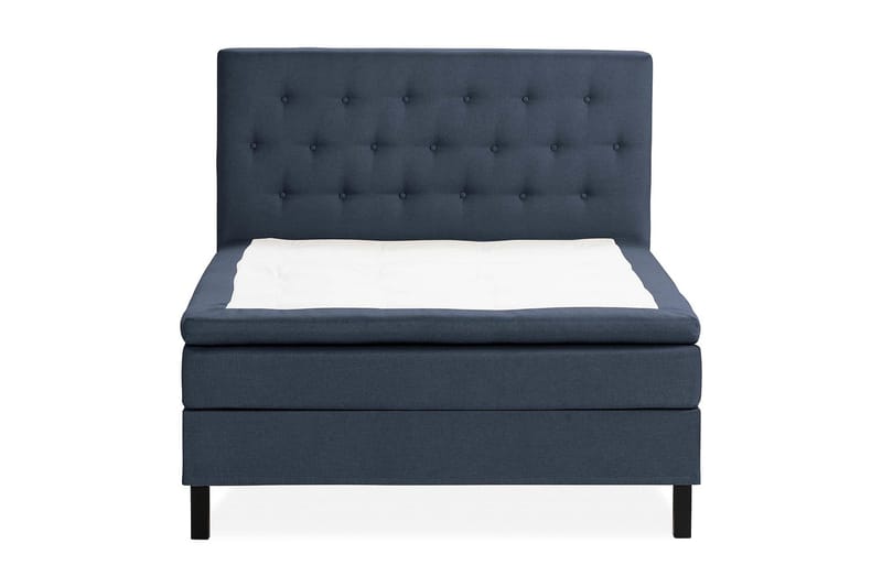 Scarlett Sengepakke 140x200 Latexmadras - Knappet gavl Blå - Møbler - Senge - Kontinentalsenge