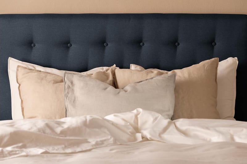 Scarlett Sengepakke 140x200 Latexmadras - Knappet gavl Blå - Møbler - Senge - Kontinentalsenge