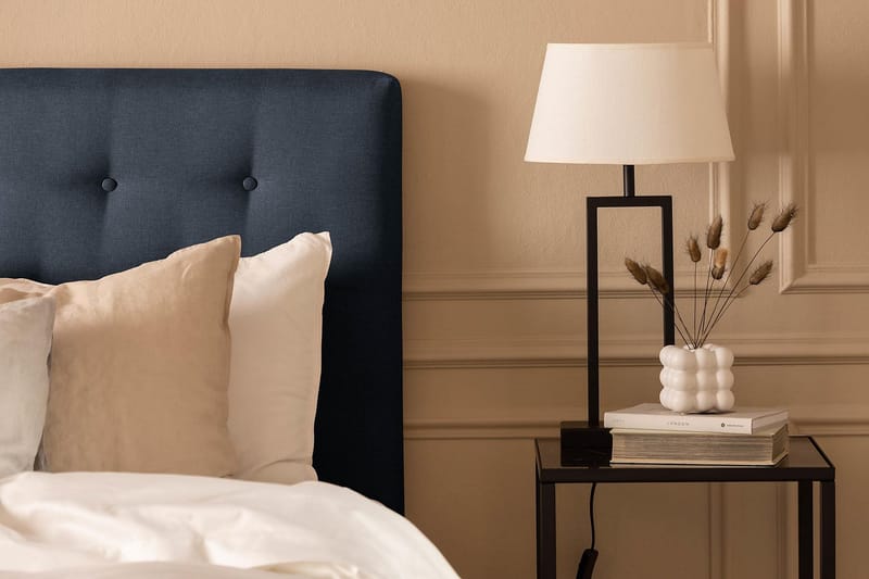 Scarlett Sengepakke 140x200 Latexmadras - Knappet gavl Blå - Møbler - Senge - Kontinentalsenge