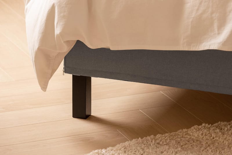 Scarlett Sengepakke 160x200 Skummadras - Dybt tuftet gavl Grå - Møbler - Senge - Kontinentalsenge