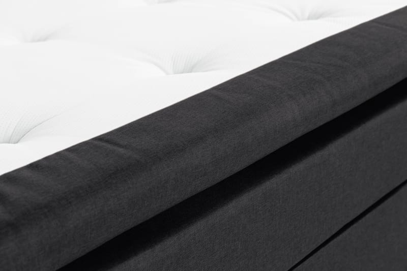Scarlett Sengepakke 180x200 Skummadras - Dybt tuftet gavl Sort - Møbler - Senge - Kontinentalsenge