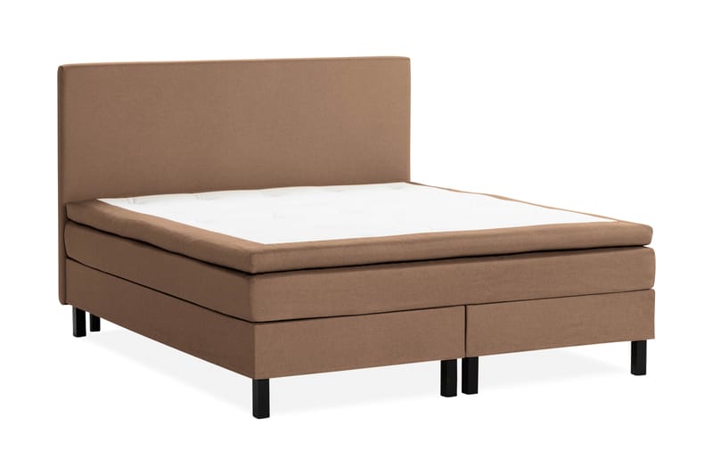 Scarlett Sengepakke 180x200 Skummadras - Glat gavl Brun - Møbler - Senge - Komplet sengepakke
