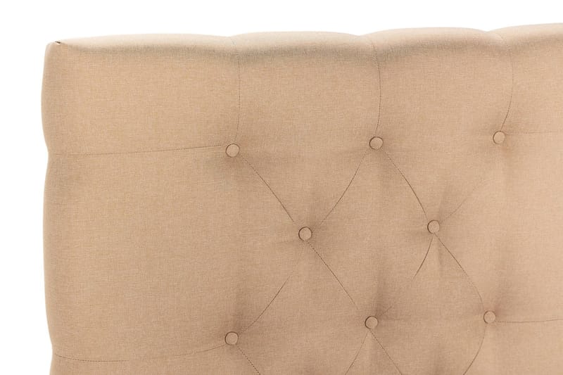 Scarlett Sengepakke 90x200 Latexmadras - Dybt tuftet gavl Beige - Møbler - Senge - Komplet sengepakke