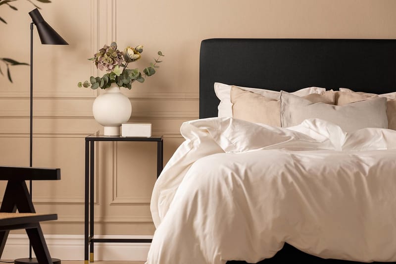 Scarlett Sengepakke 90x200 Memorymadras - Glat gavl Sort - Møbler - Senge - Kontinentalsenge