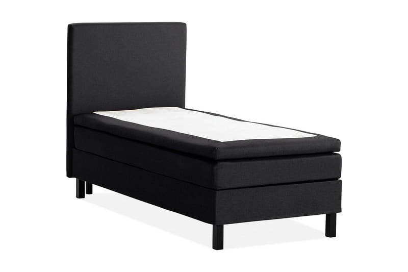 Scarlett Sengepakke 90x200 Memorymadras - Glat gavl Sort - Møbler - Senge - Kontinentalsenge