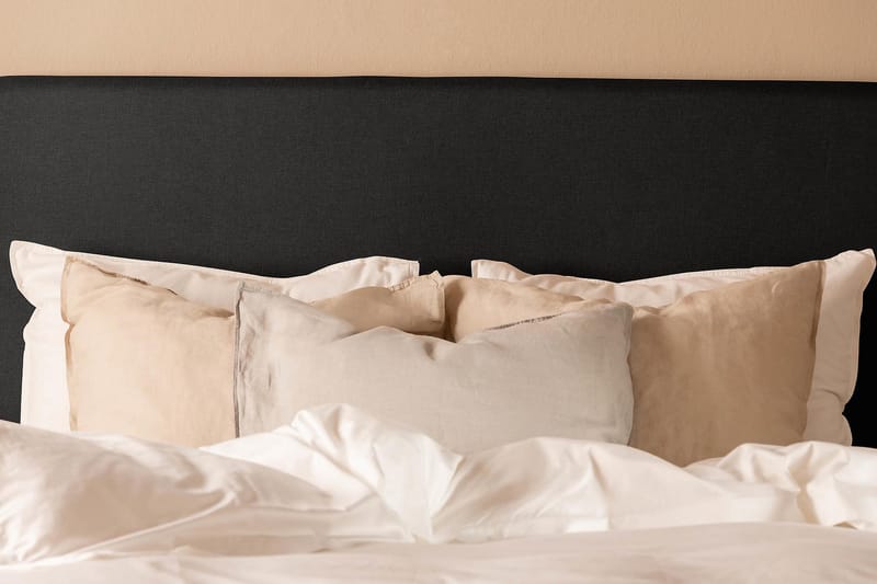 Scarlett Sengepakke 90x200 Memorymadras - Glat gavl Sort - Møbler - Senge - Kontinentalsenge