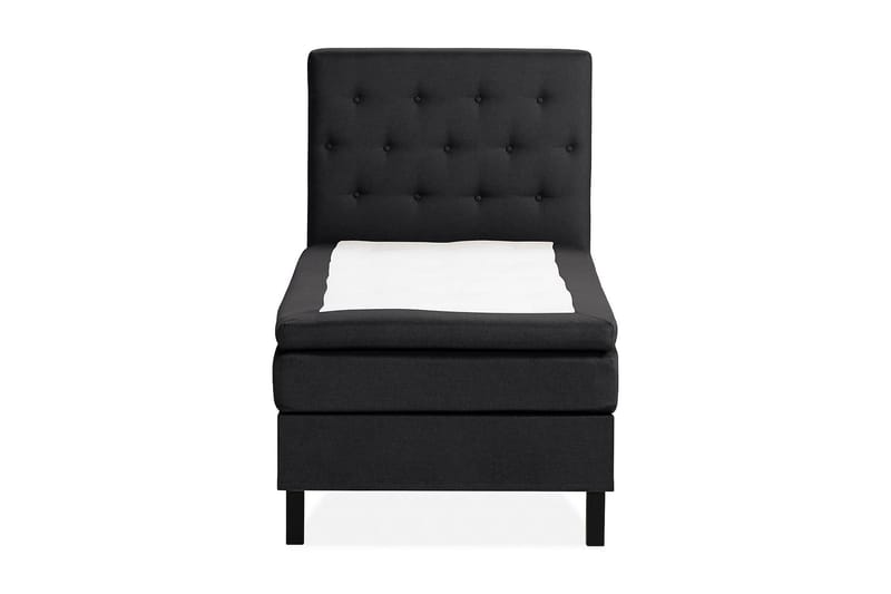 Scarlett Sengepakke 90x200 Memorymadras - Knappet gavl Sort - Møbler - Senge - Kontinentalsenge