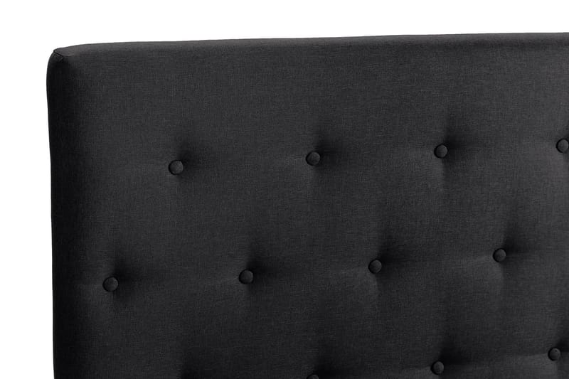 Scarlett Sengepakke 90x200 Memorymadras - Knappet gavl Sort - Møbler - Senge - Kontinentalsenge