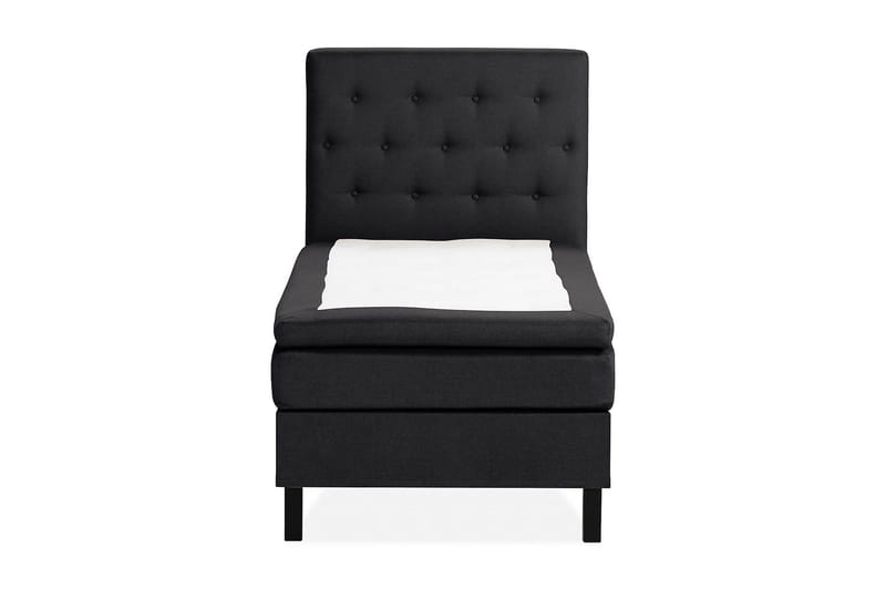 Scarlett Sengepakke 90x200 Memorymadras, Knappet gavl Sort