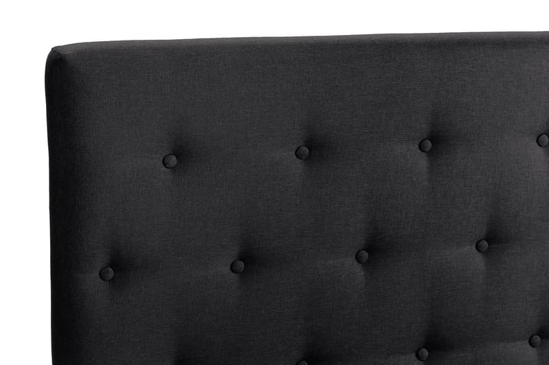 Scarlett Sengepakke 90x200 Memorymadras - Knappet gavl Sort - Møbler - Senge - Kontinentalsenge