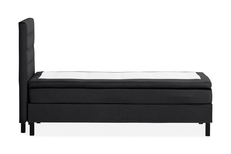 Scarlett Sengepakke 90x200 Memorymadras - Knappet gavl Sort - Møbler - Senge - Kontinentalsenge