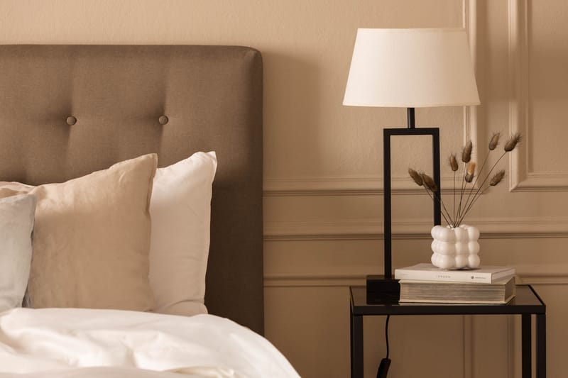 Scarlett Sengepakke 90x200 Skummadras - Knappet gavl Brun - Møbler - Senge - Kontinentalsenge