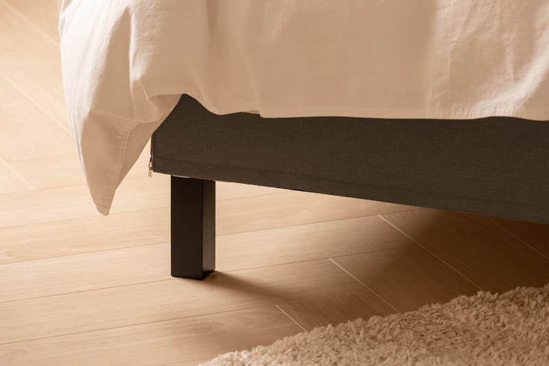 Scarlett Sengepakke 90x200 Skummadras - Knappet gavl Brun - Møbler - Senge - Kontinentalsenge