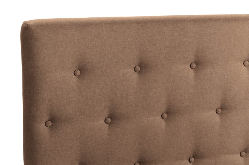 Scarlett Sengepakke 90x200 Skummadras - Knappet gavl Brun - Møbler - Senge - Kontinentalsenge