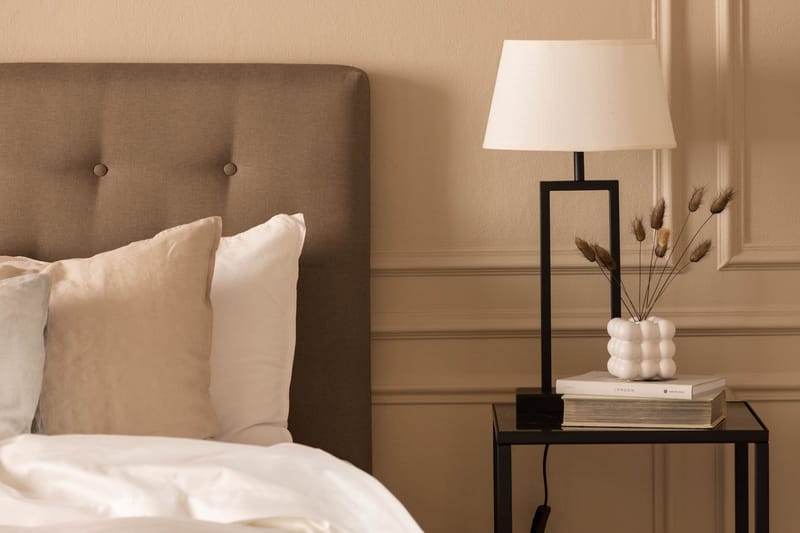 Scarlett Sengepakke 90x200 Skummadras - Knappet gavl Brun - Møbler - Senge - Kontinentalsenge