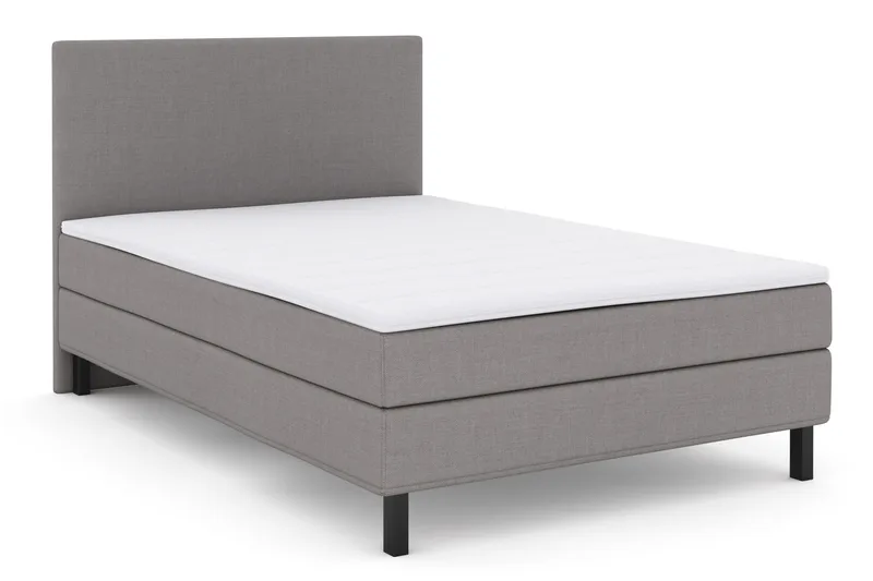 Select No 1 Komplet Sengepakke 140x200 - Lysegrå/Sort - Møbler - Senge - Kontinentalsenge