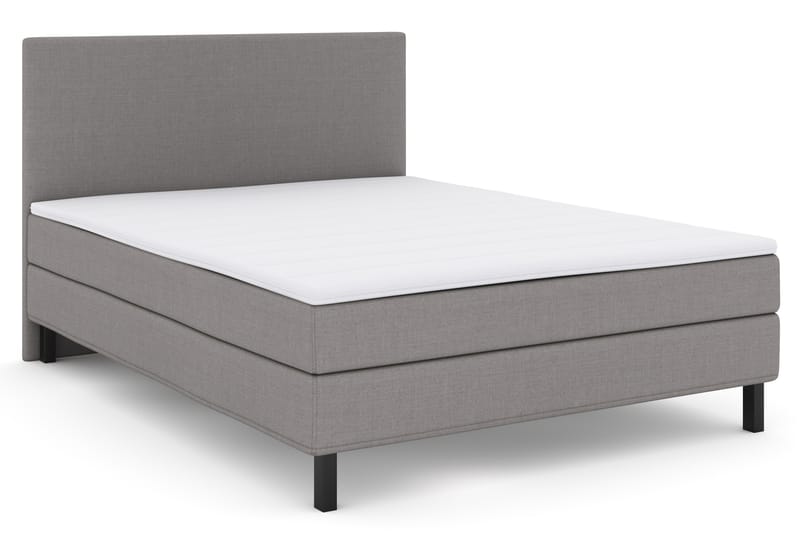 Select No 1 Komplet Sengepakke 160x200 - Lysegrå/Sort - Møbler - Senge - Komplet sengepakke