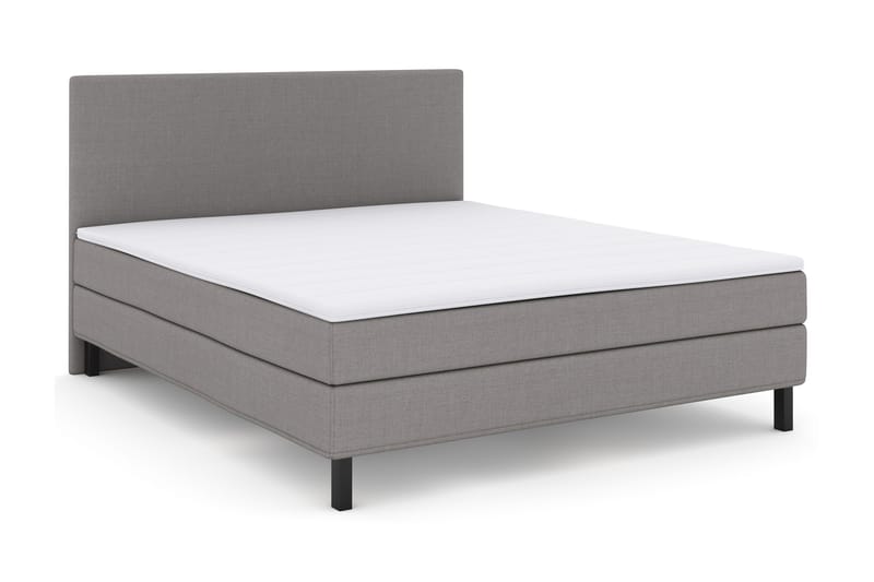 Select No 1 Komplet Sengepakke 180x200 - Lysegrå/Sort - Møbler - Senge - Kontinentalsenge