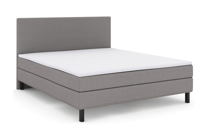 Select No 1 Komplet Sengepakke 180x200 - Lysegrå/Sort - Møbler - Senge - Komplet sengepakke