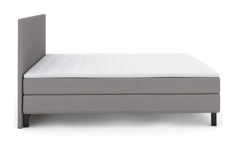 Select No 1 Komplet Sengepakke 180x200 - Lysegrå/Sort - Møbler - Senge - Kontinentalsenge