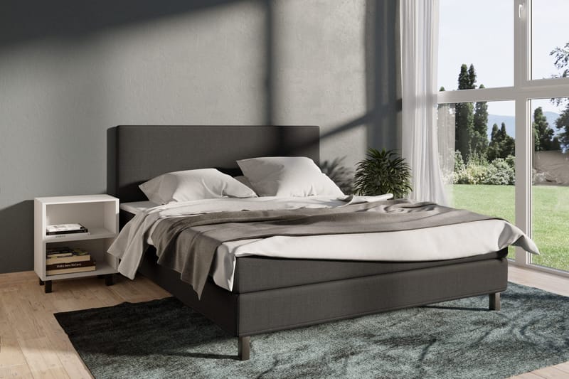 Select No 1 Komplet Sengepakke 180x200 - Mørkegrå/Sort - Møbler - Senge - Kontinentalsenge