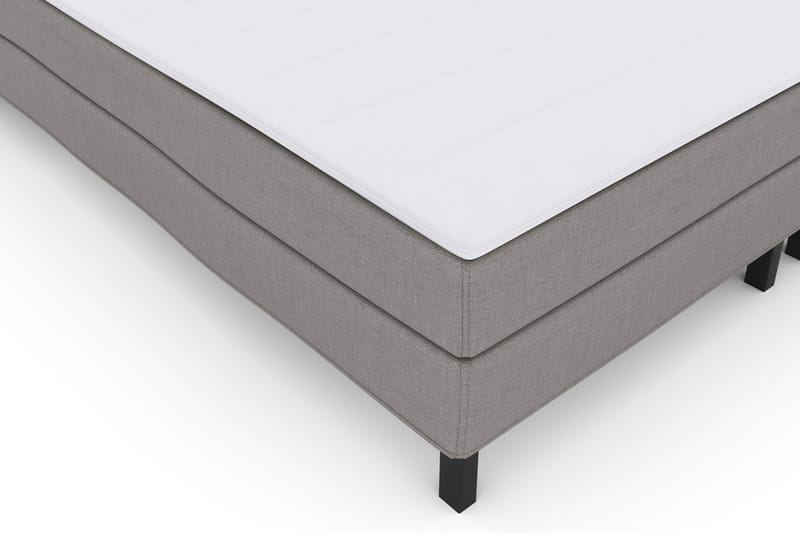 Select No 1 Komplet Sengepakke 210x210 - Lysegrå/Sort - Møbler - Senge - Komplet sengepakke