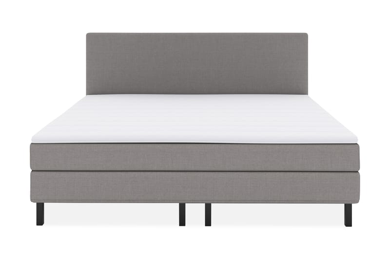 Select No 1 Komplet Sengepakke 210x210 - Lysegrå/Sort - Møbler - Senge - Komplet sengepakke