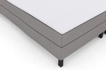 Select No 1 Komplet Sengepakke 210x210 - Lysegrå/Sort - Møbler - Senge - Kontinentalsenge