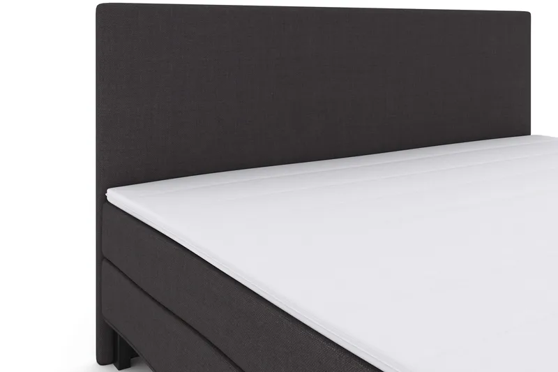 Select No 1 Komplet Sengepakke 210x210 - Mørkegrå/Sort - Møbler - Senge - Kontinentalsenge