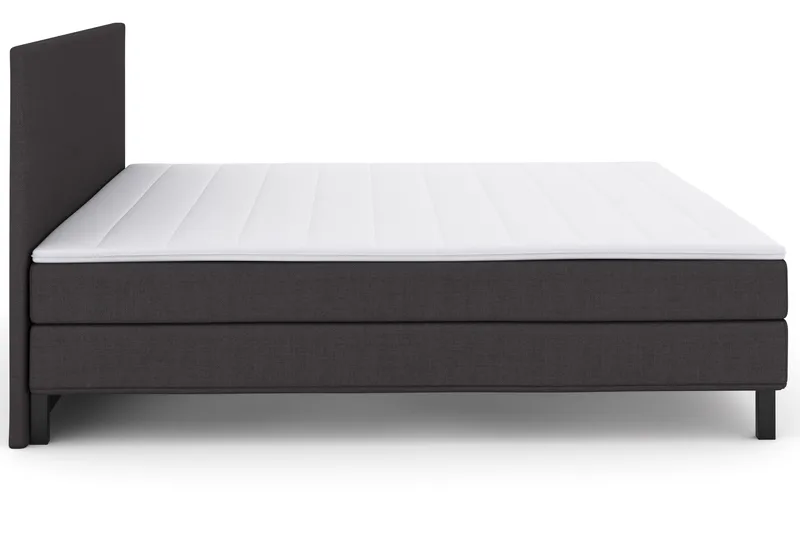 Select No 1 Komplet Sengepakke 210x210 - Mørkegrå/Sort - Møbler - Senge - Kontinentalsenge