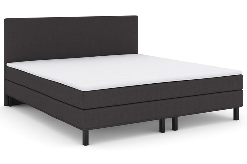 Select No 1 Komplet Sengepakke 210x210 - Mørkegrå/Sort - Møbler - Senge - Komplet sengepakke