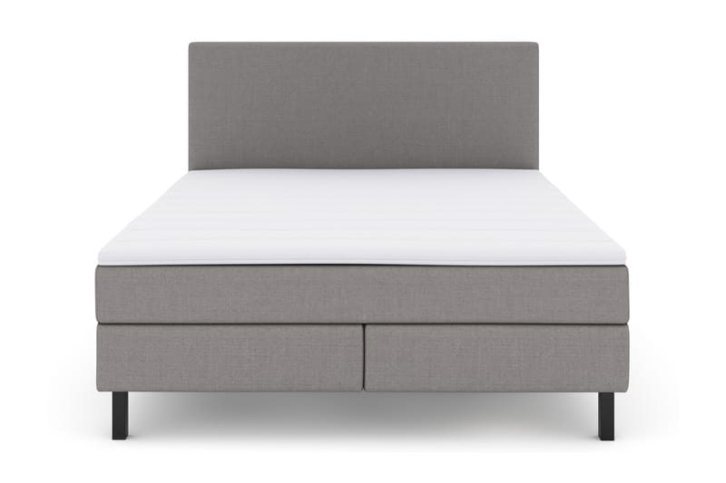 Select No 2 Komplet Sengepakke 160x200 - Lysegrå/Sort - Møbler - Senge - Komplet sengepakke