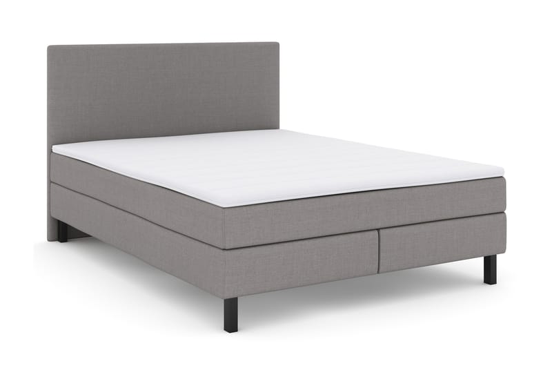 Select No 2 Komplet Sengepakke 160x200 - Lysegrå/Sort - Møbler - Senge - Komplet sengepakke
