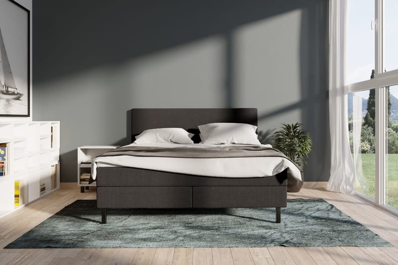 Select No 2 Komplet Sengepakke 160x200 - Mørkegrå/Sort - Møbler - Senge - Komplet sengepakke