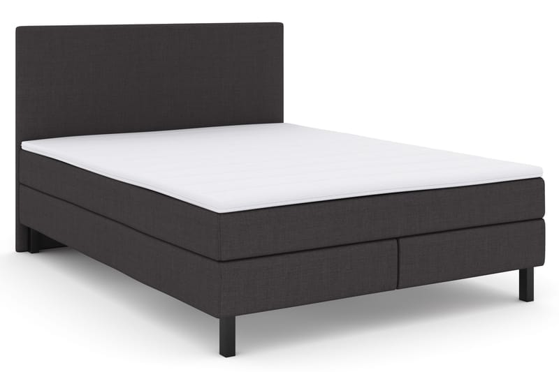 Select No 2 Komplet Sengepakke 160x200 - Mørkegrå/Sort - Møbler - Senge - Kontinentalsenge